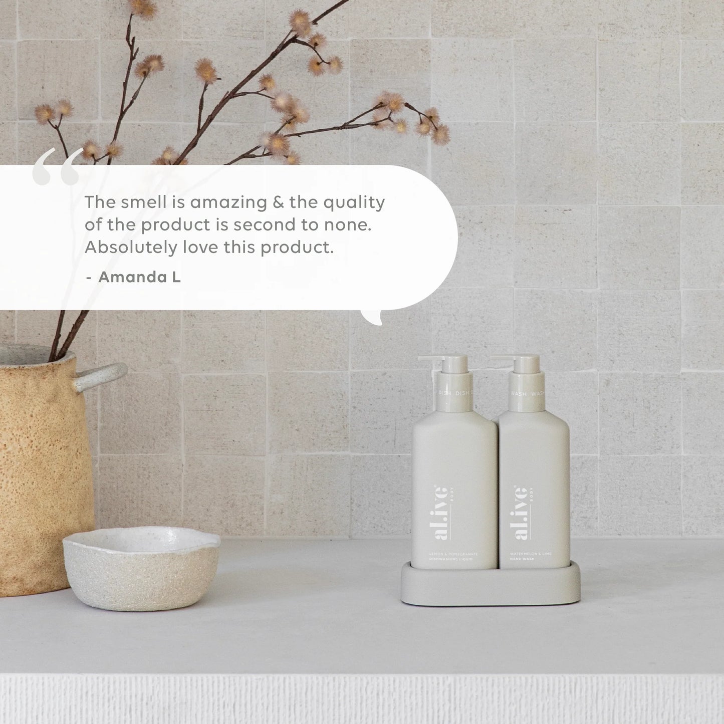 kitchen duo - lemon & pomegranate + watermelon & lime