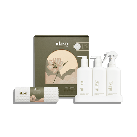 Kitchen Trio & Towel Gift Set - Lemon Myrtle & Honeydew