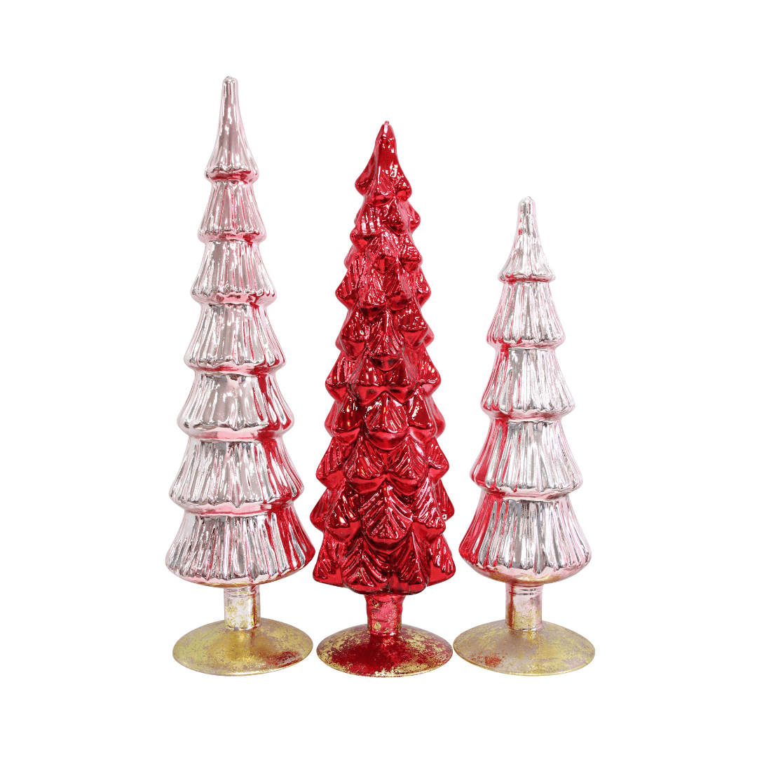 Blush Pink Christmas Themed Trees (3) - Ginja B