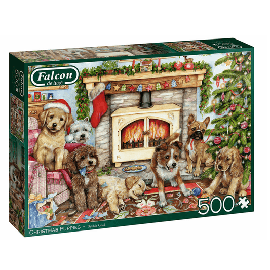 Christmas Puppies 500 Piece Jigsaw - Ginja B