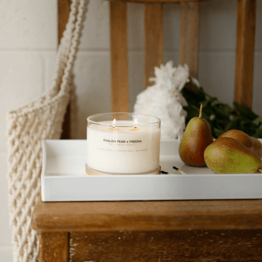 English Pear & Fressia Soy Candle 330gm - Ginja B