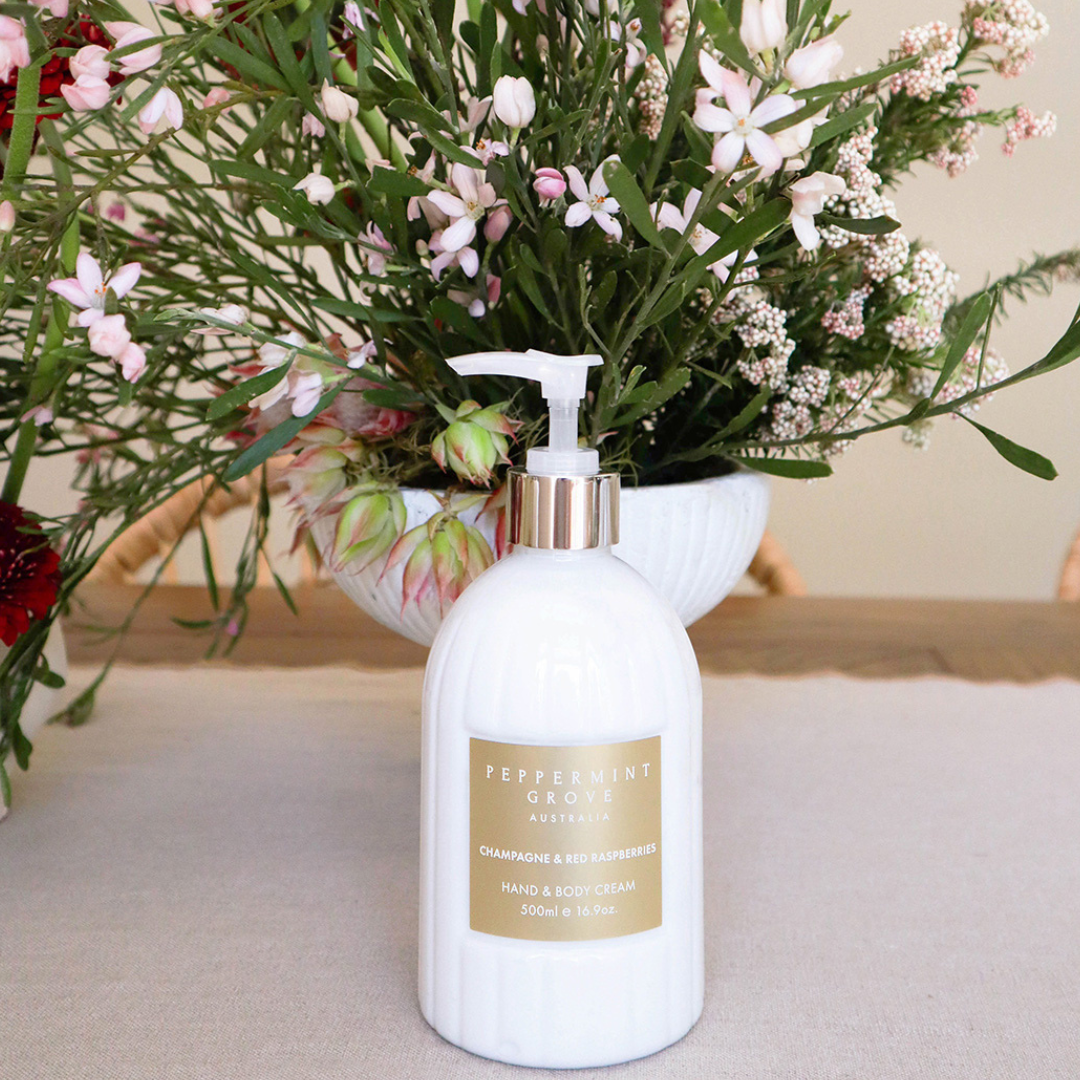Sparkling And Red Raspberries Hand Body Care Gift Set