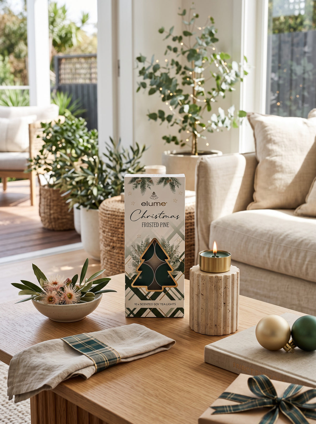 Tealights Frosted Pine