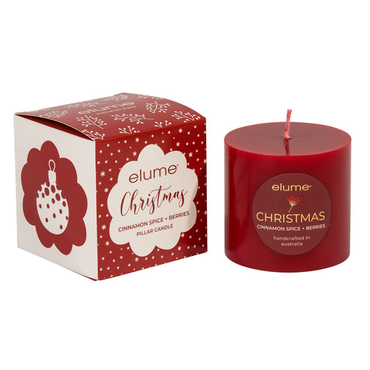 Elume Pillar Cinnamon Spice & Berries 3x3 Candle