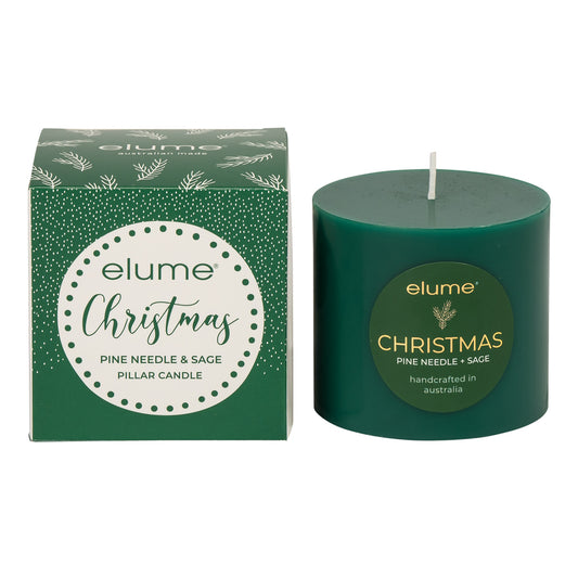 Elume Pillar Pine Needle & Sage 3x3 Candle