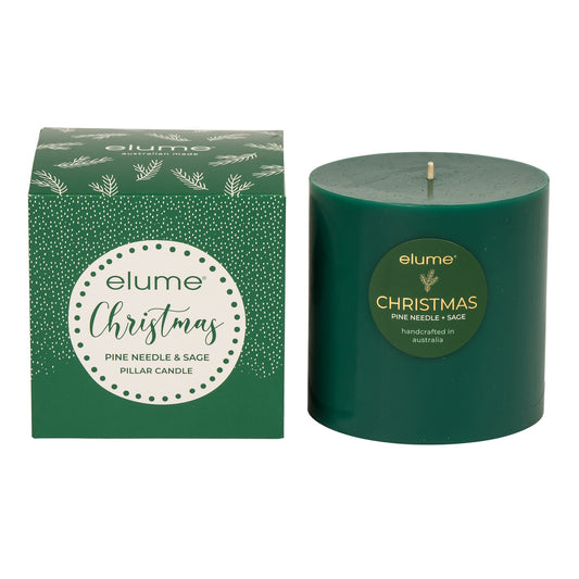 Elume Pillar Pine Needle & Sage 4x4 Candle