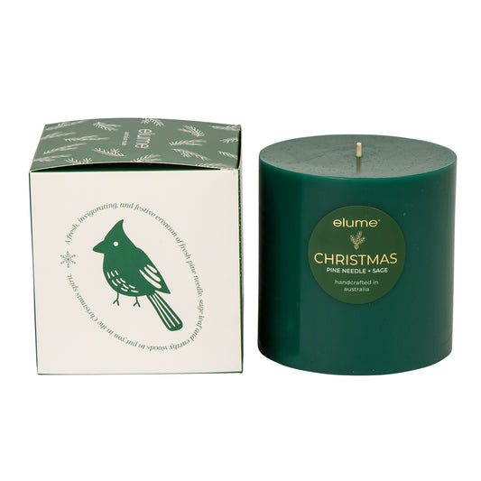 Elume Pillar Pine Needle & Sage 4x4 Candle