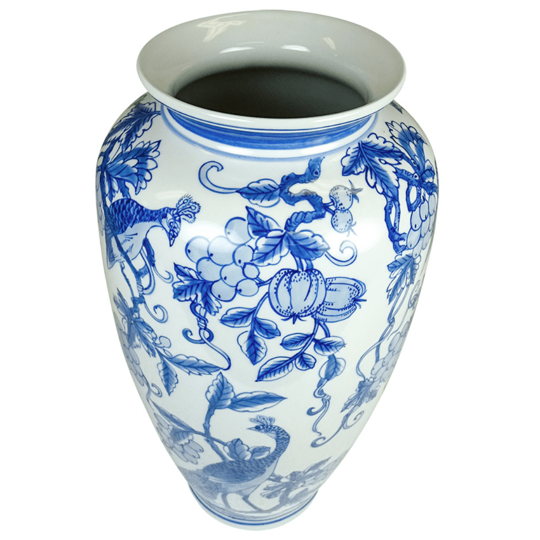 blue  and white decorative Vases