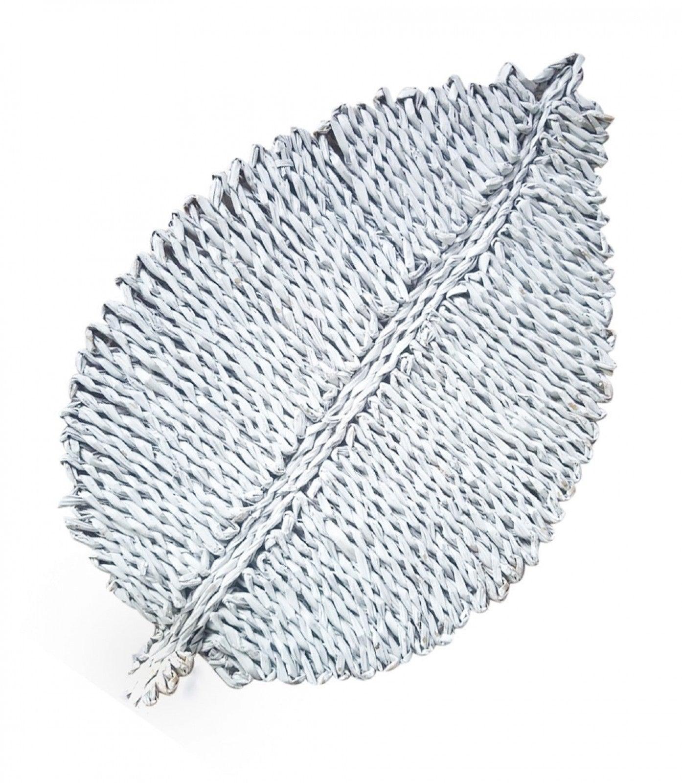 Leaf Sea-Grass Place Mat White Wash - Ginja B