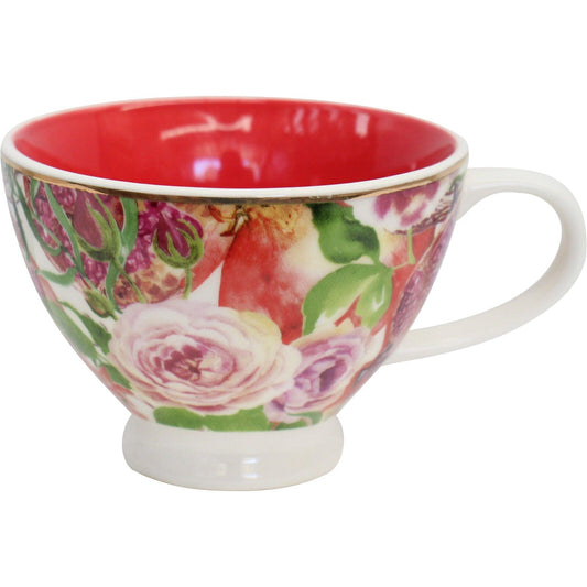 Pomegranate Porcelain Tea Cup - Ginja B