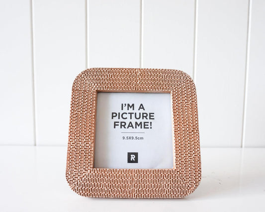 Photo Frame - Squiggle Natural Small - 15x15cm Ginja B