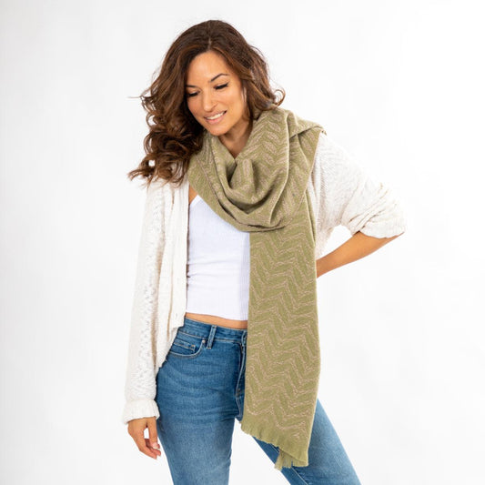 Sassy Duck Belarus Scarf Sage Green