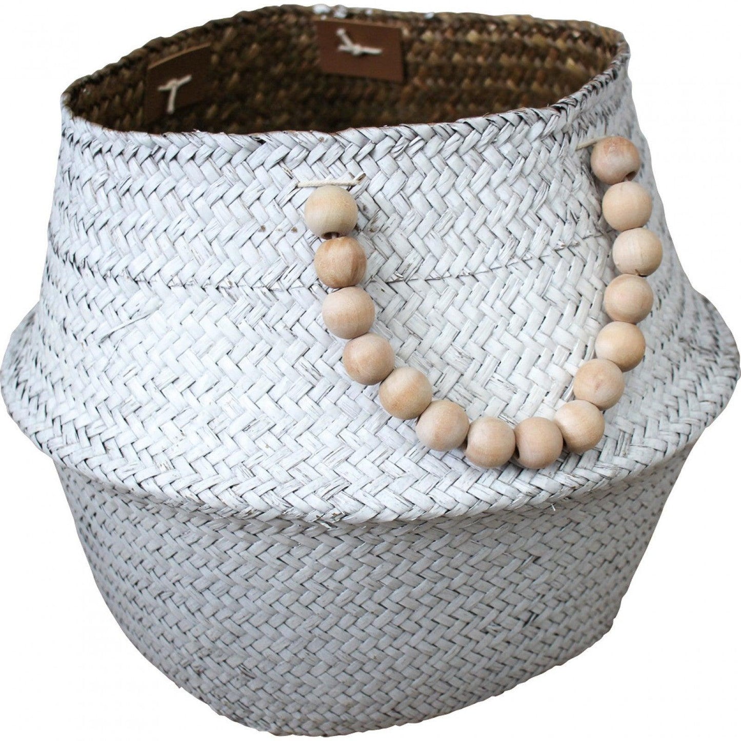 Belly Basket White Beads