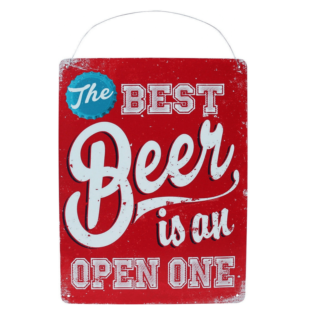 Sign Best Beer (Man Cave) - Ginja B