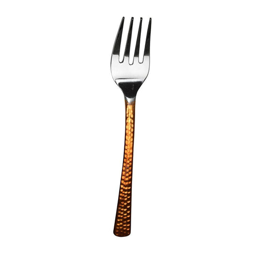 Copper Serrated Dinner Fork - Ginja B