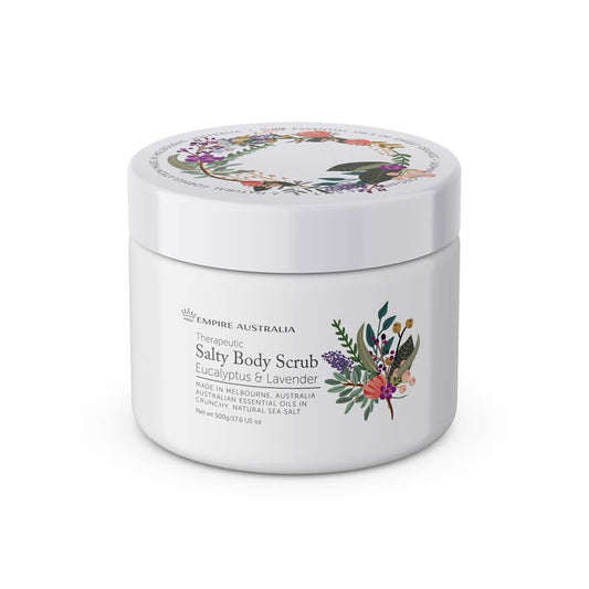 SALTY BODY SCRUB EUCALYPTUS & LAVENDER 500g - Ginja B