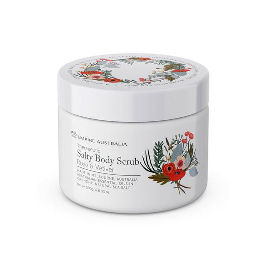 Salty Body Scrub Rose & Vetiver 500g - Ginja B