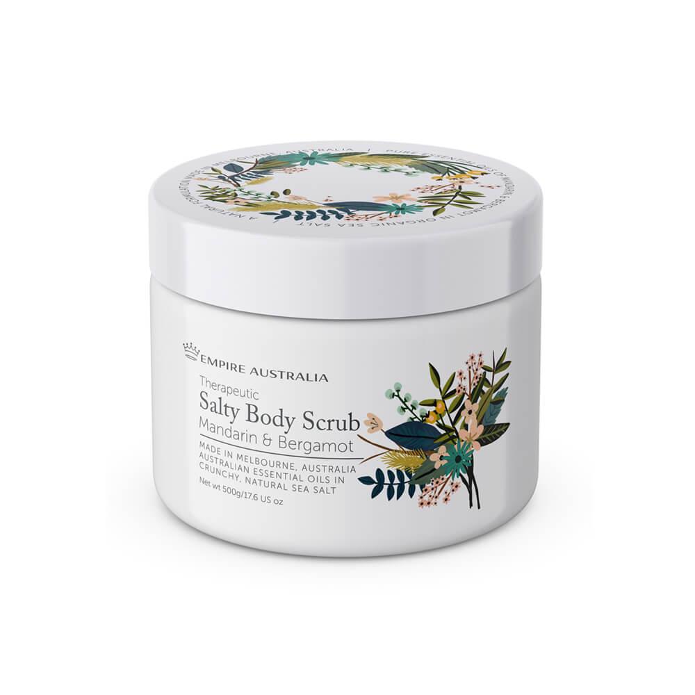 Salty Body Scrub Mandarin & Bergamot 500g - Ginja B