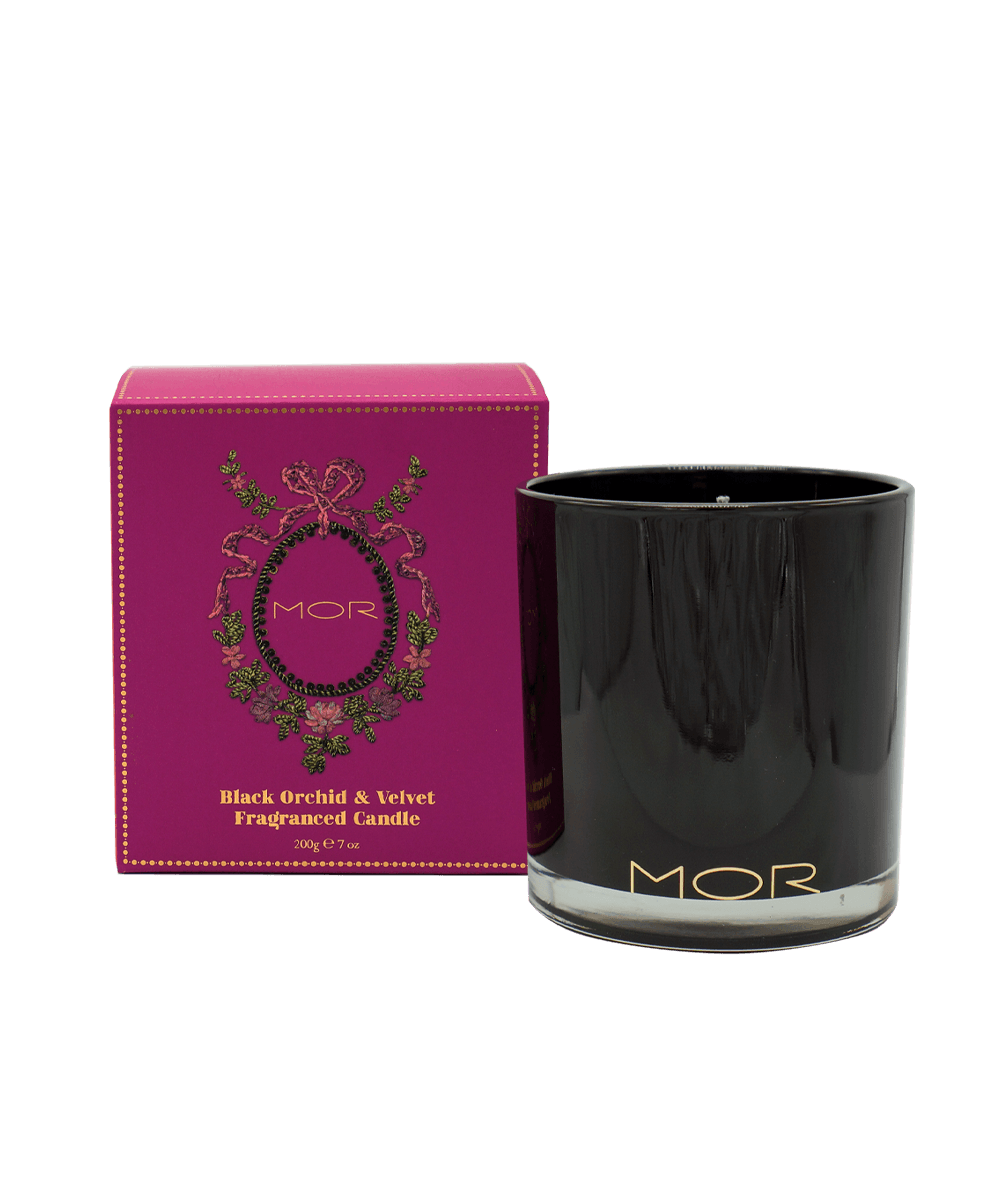 Black Orchid & Velvet Fragrant Candle 200gm - Ginja B