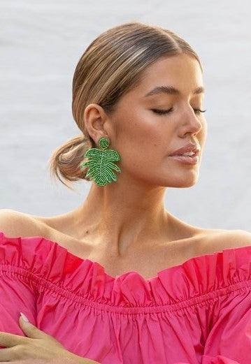 Monteria Bead Earrings Adorne - Ginja B