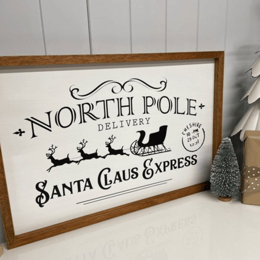 North Pole Santa Claus Express 60 x40cm - Ginja B