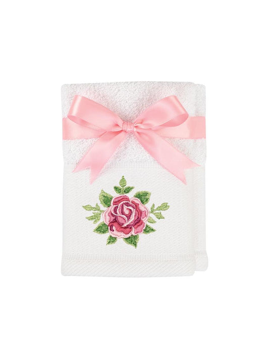 Bella Rose Face Towel Set Of 2 - Ginja B