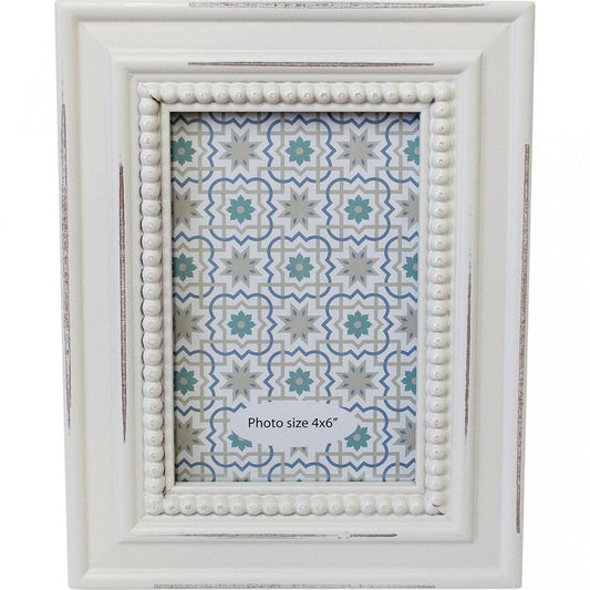 Photo Frame White Dots 4x6 - Ginja B