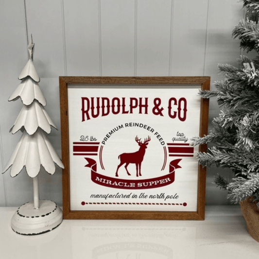 Christmas Farm Fresh "Rudolph & Co" 40x40cm - Ginja B