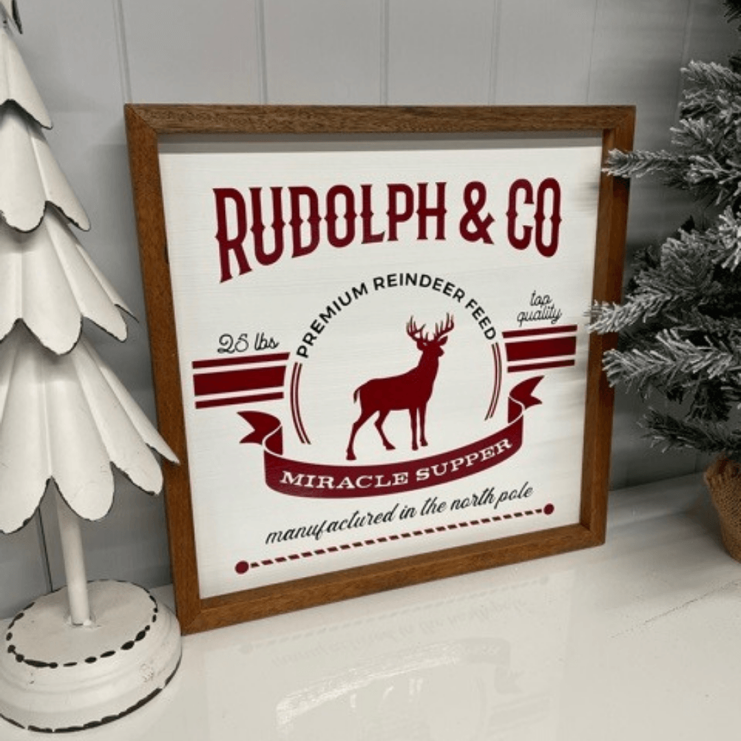 Christmas Farm Fresh "Rudolph & Co" 40x40cm - Ginja B