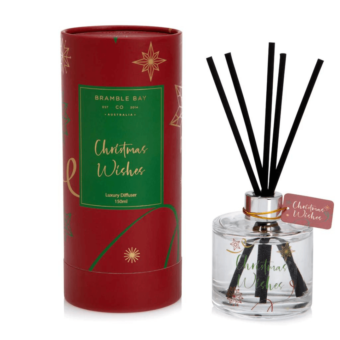 Christmas Wishes Reed Diffuser 180ml (Red-Sugar Plum) - Ginja B