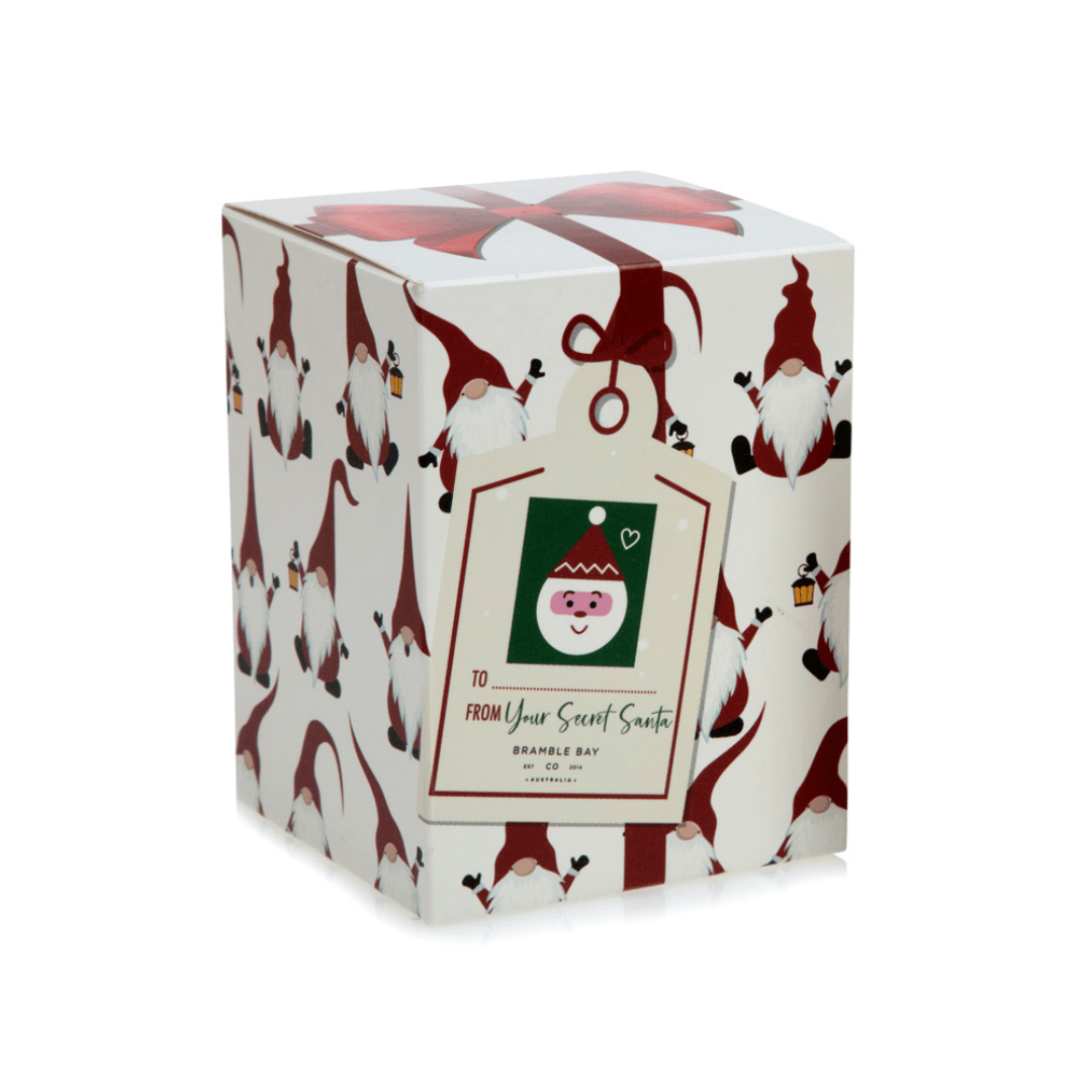 Secret Santa Christmas Candle 300g Gnome - Ginja B