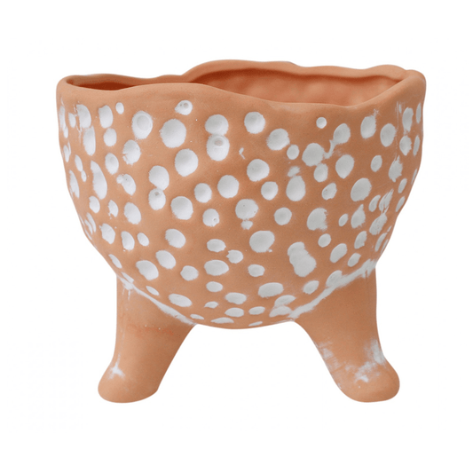 Planter Dimples White Small - Ginja B