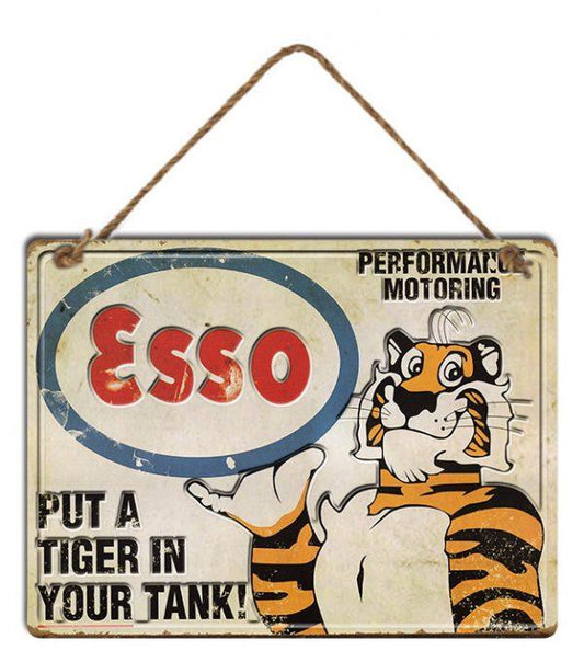 ESSO Metal Wall Hanging 30x40x0.5cm - Ginja B