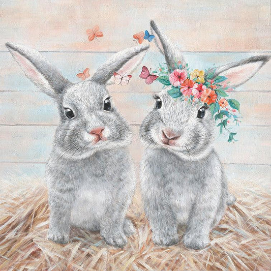 Rabbits Canvas Print - Ginja B