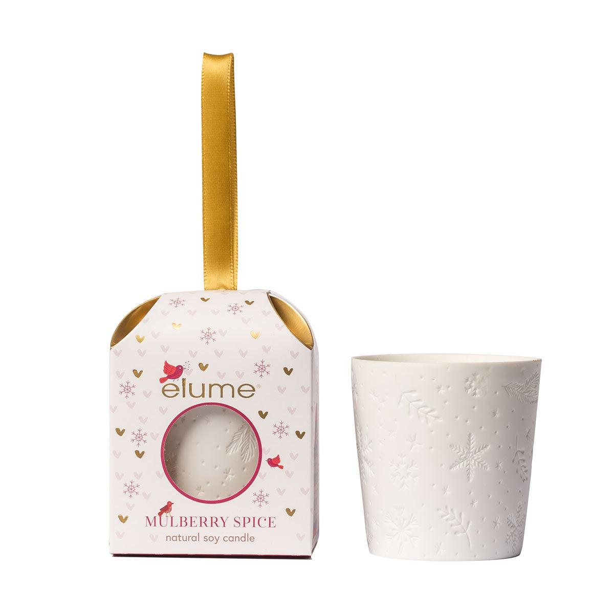 Christmas Mulberry Spice Ornamental Candle - Ginja B