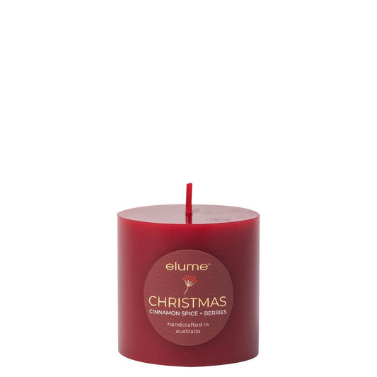 Elume Pillar Cinnamon Spice & Berries 3x3 Candle - Ginja B