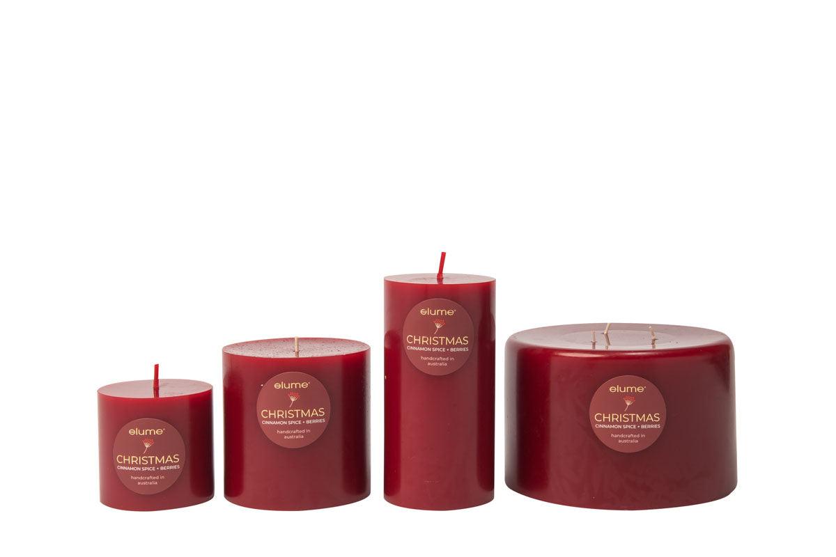 Elume Pillar Cinnamon Spice & Berries 3x6 Candle - Ginja B