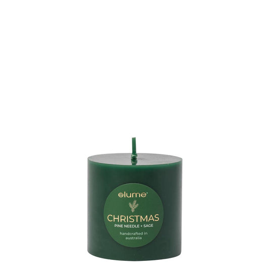 Elume Pillar Pine Needle & Sage 3x3 Candle - Ginja B