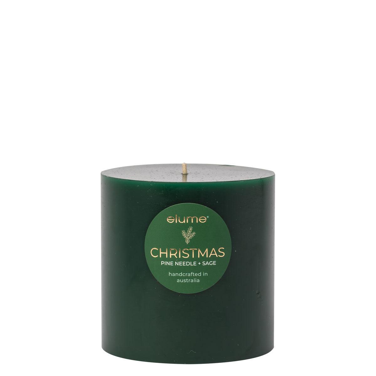 Elume Pillar Pine Needle & Sage 4x4 Candle - Ginja B