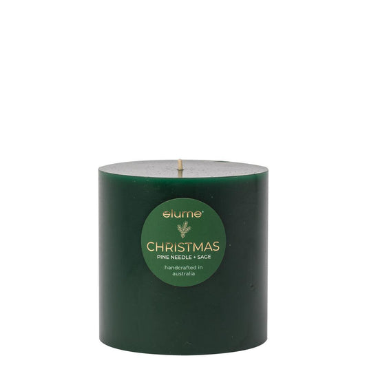 Elume Pillar Pine Needle & Sage 4x4 Candle - Ginja B